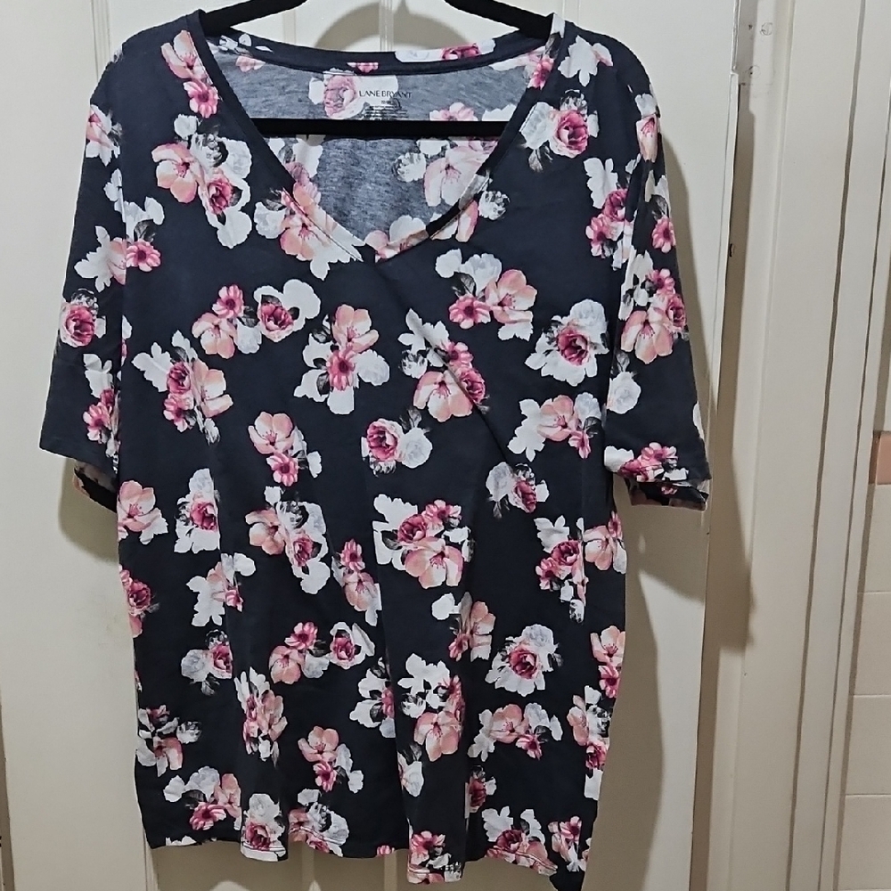 Floral V-Neck Women's Top